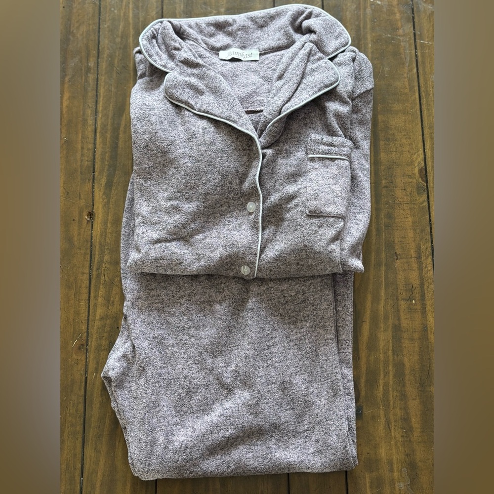 Aamikast Heather Lilac&Gray Heathered Pajamas